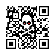 Custom QR Code: Skull