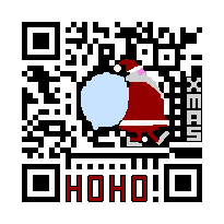 Custom QR Code: Christmas Santa