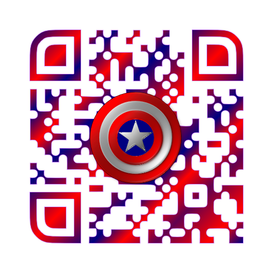 Captain America Custom QR Code