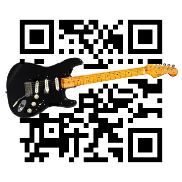 Custom QR Code: Guitar